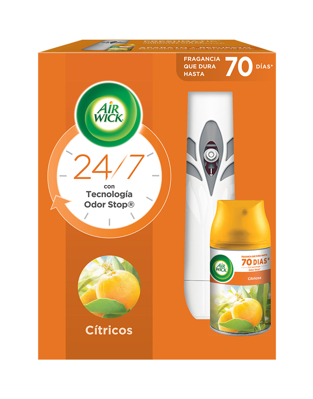 Airwick Freshmatic Full Aparato Citrico 1kit - Puntolimpieza